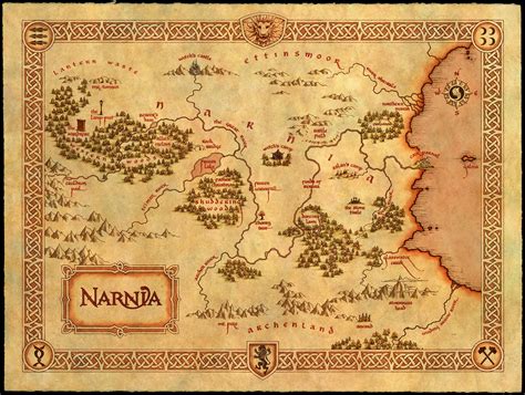 Narnia Map - The Chronicles Of Narnia Photo (1162509) - Fanpop