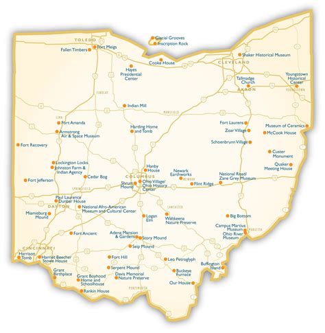 Ohio Map Attractions