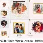 wedding album design psd free download 12x18 zip 2021 - Freepsdking.com