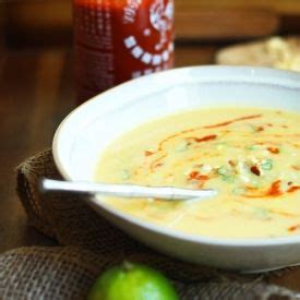 Delicious and comforting butternut squash soup with coconut milk, ginger, and other Asian ...