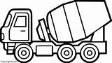 Cement Truck Coloring Pages  ColoringAll sketch template