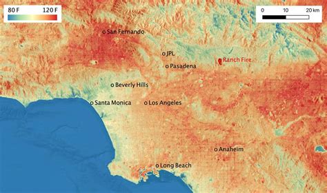 Mapping California's Heatwave from Space - Geography Realm