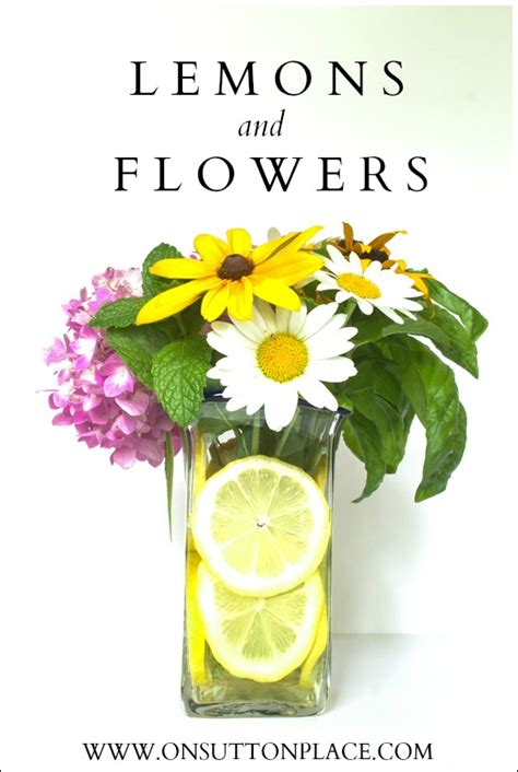 Lemon and Flower Arrangement - On Sutton Place