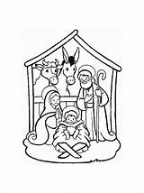 Free Nativity Scene coloring Pages To Print  Christmas cribs Kids sketch template