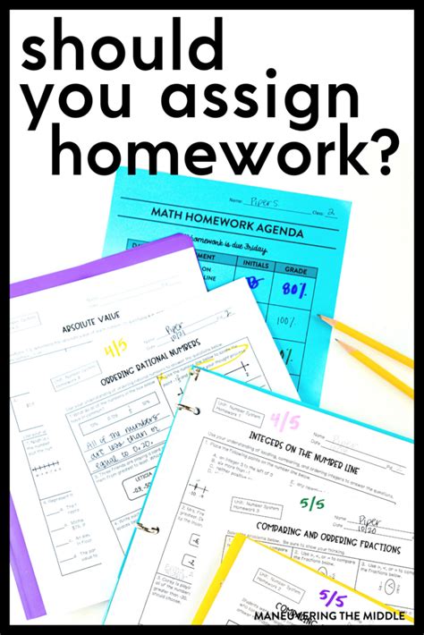 Should Teachers Assign Homework? - Maneuvering the Middle