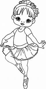 Ballerina Cartoon Girl Coloring Page  Wecoloringpagecom sketch template