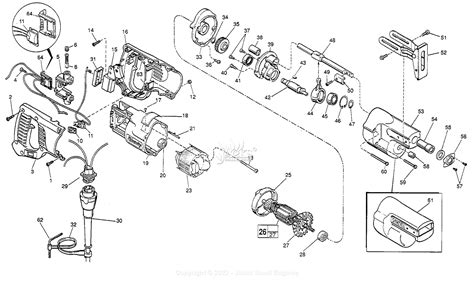 Milwaukee 6507 (Serial 631G) Milwaukee Sawzall Parts Parts Diagram for ...