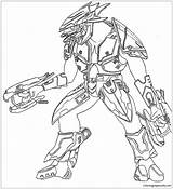 Halo Arbiter Coloring Pages sketch template