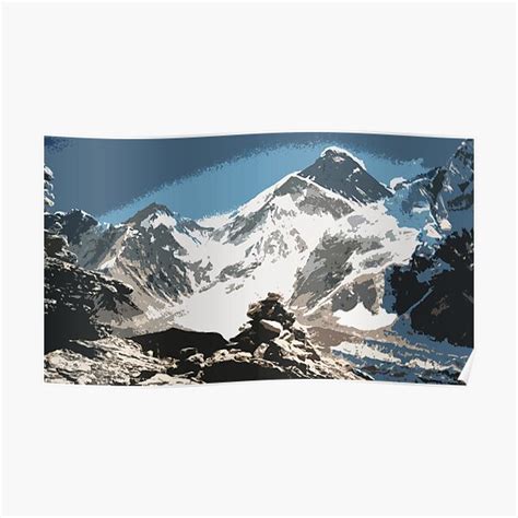 "Mount Everest, Nepal, Souvenir design" Poster by Imladris01 | Redbubble