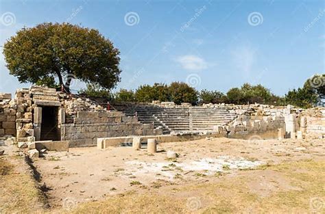 Ruins of the Bouleuterion Council House at Ancient Greek City Teos in ...