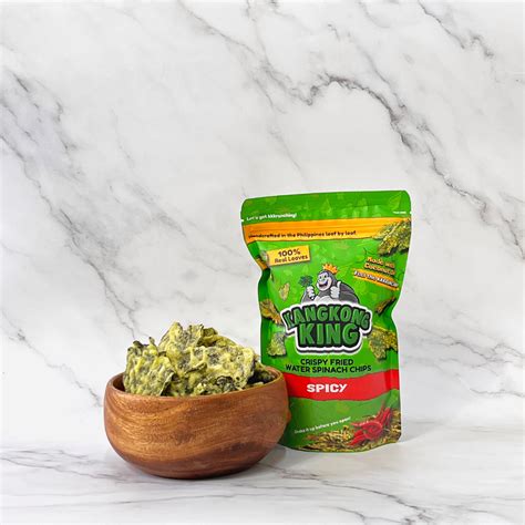 Kangkong King Chips Spicy 60g – The Vegan Grocer Ph