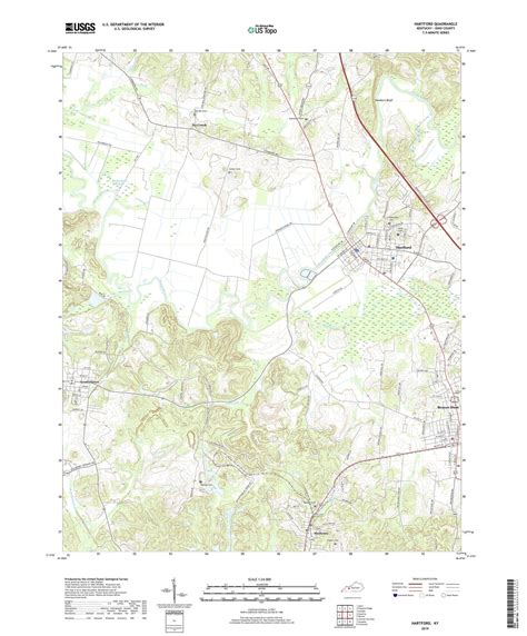 Hartford Kentucky US Topo Map – MyTopo Map Store