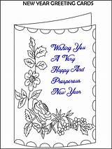 Wishing Through greeting Cards coloring Printable sketch template