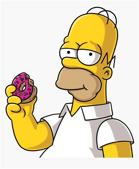 Donuts Clipart Simson - Png Homer Simpson Donuts, Transparent Png - kindpng