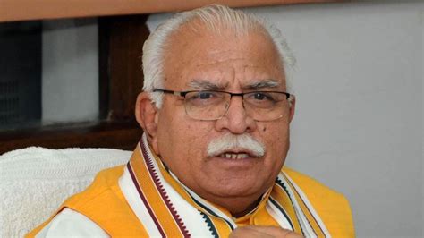 Haryana CM Manohar Lal Khattar to open projects worth ₹350 crore today ...