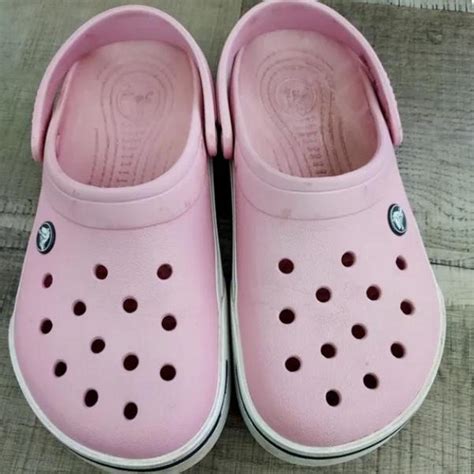 Light pink Crocs men’s size 6 women’s size 8 in... - Depop