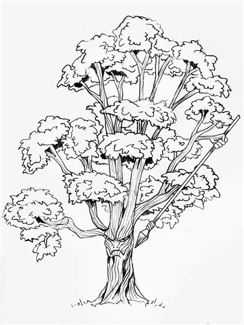 Draw an Ash Tree with character | Freelancer