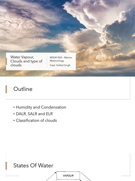 Water Vapour, Clouds and Type of Clouds | PDF | Cloud | Water Vapor