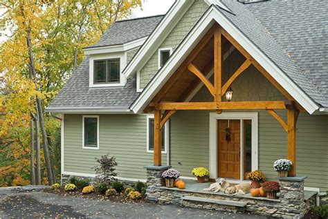 james hardie mountain sage siding exterior contemporary with green plants and trees | Green ...