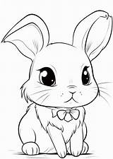 Easy Cute Rabbit Coloring Pages For Kids  Free Printable sketch template