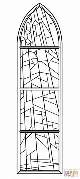 Stained Glass Windows Coloring Sheet Pages sketch template