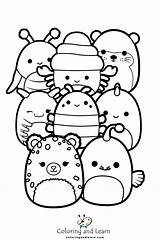 Squishmallows Coloring Pages FREE 2025  And Learn sketch template
