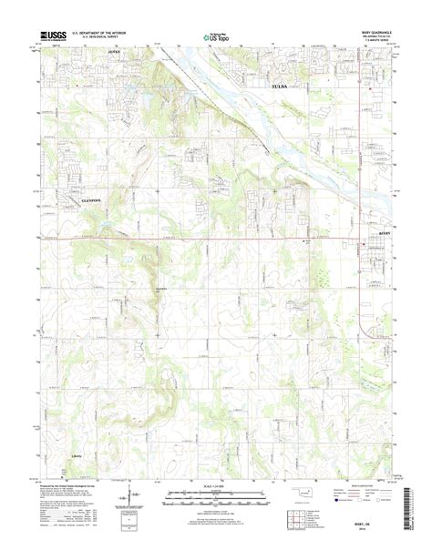 MyTopo Bixby, Oklahoma USGS Quad Topo Map