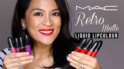 The MAC Retro Matte Liquid Lipcolours | Review & Swatches - YouTube