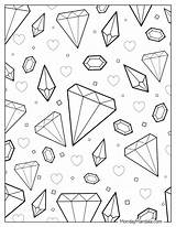 20 Diamond Coloring Pages Free PDF Printables sketch template