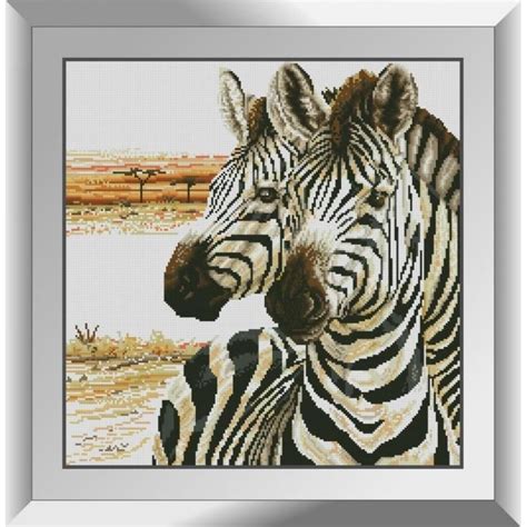 Diamond painting kit Zebras DIY Full Square Drill | Zebras, Diamond painting, Animals