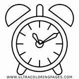 Alarm Clock Coloring Page  Ultra Pages sketch template