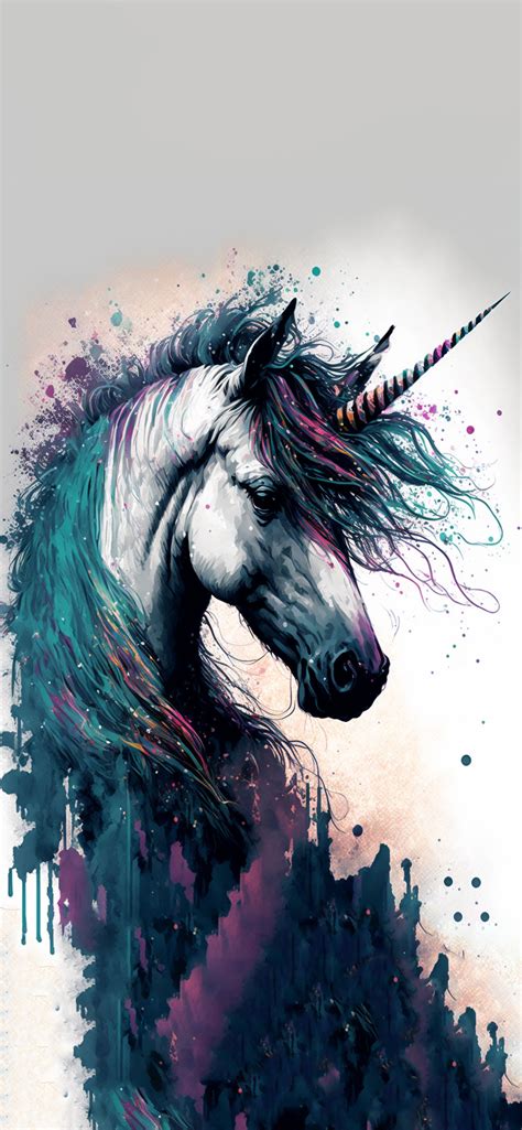 Unicorn Art White Wallpapers - Unicorn Aesthetic Wallpaper iPhone