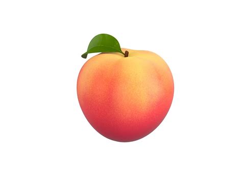 3D model Peach Fruit VR / AR / low-poly | CGTrader