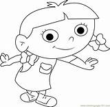 Beautiful Annie Coloring Page For Kids  Free Little Einsteins sketch template
