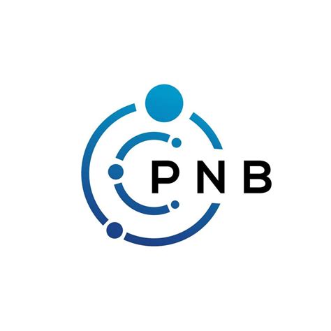 PNB letter technology logo design on white background. PNB creative ...