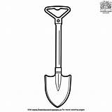 Shovel Coloring Pages sketch template