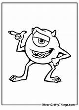 Monsters Inc Mike Wazowski Coloring Pages sketch template