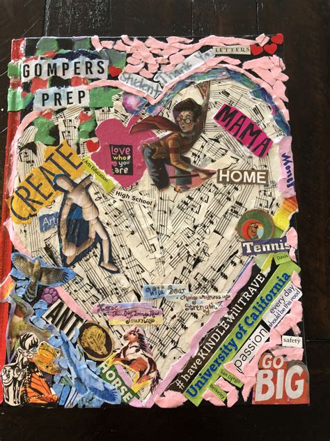 Art 1 Art Journal Cover mixed media Art Journal Cover, Collage Art, Mixed Media, Letters, Book ...