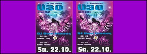 Tickets für Ü30 Party | DJ Uwe Dienes | Alm Landau - 22.10.22 am 22.10.2022 @ Landau - Alm (Landau)