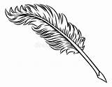 Feather Drawing Quill Clip Sketch Ink Simple Drawings Clipart Outline  sketch template