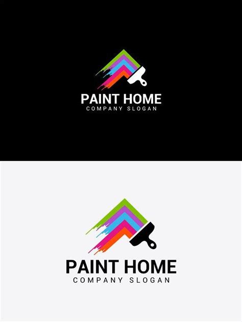 paint home | Typographic logo design, Painting logo, Logo design tutorial