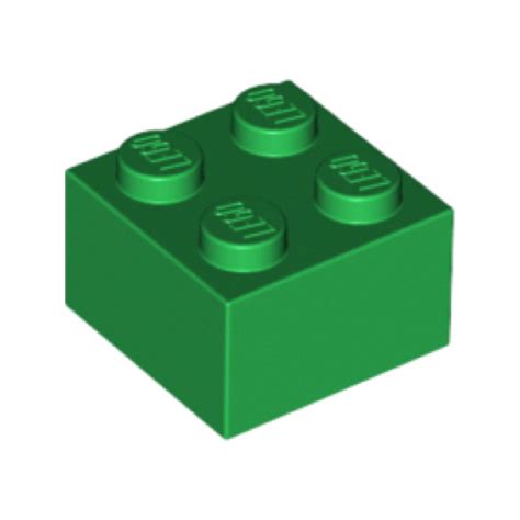 Lego® 3003, 6223, 35275, 300328 brick 2x2 green