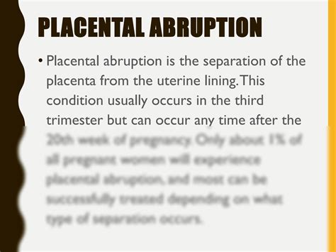 SOLUTION: 14 placenta abruption - Studypool