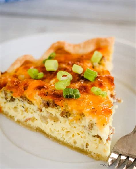 Family Favorite Sausage Quiche Recipe - Creations by Kara