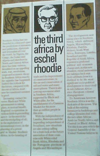 The Third Africa by Rhoodie, Eschel: Good Hardcover (1968) First Edition. | Chapter 1