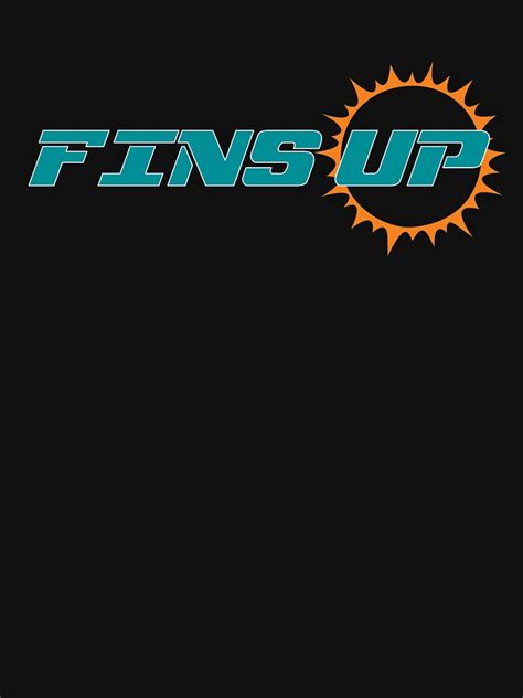 "Fins up - Miami Dolphins - American Football - Fan Art" T-shirt for Sale by ZephyrusDesigns ...