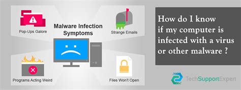 How do I know if my computer is infected with a virus or other malware