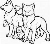 Wolves Pack Coloring Pages sketch template