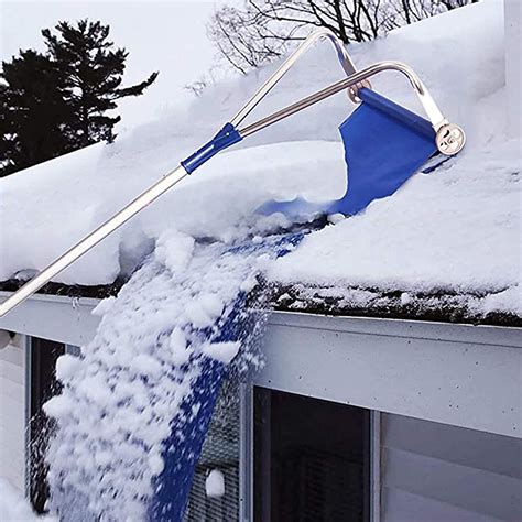 Review FACC Heavy Roof Snow Removal Tool, Roof Rake for Snow, Snow Roof Rake Telescopic, Easy ...