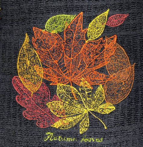 Autumn leaves machine embroidery design | Machine embroidery designs, Sewing embroidery designs ...